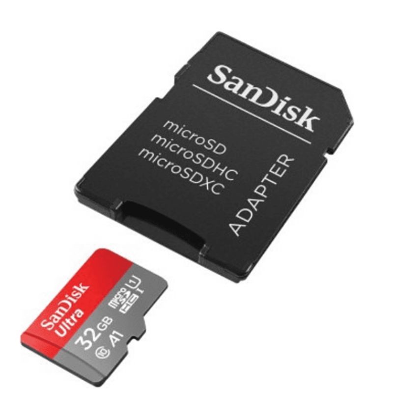 SanDisk Carte Mémoire microSDHC Ultra 32 Go + Adaptateur SD