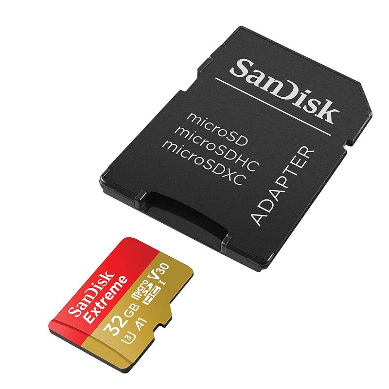 SanDisk Carte microSD Extreme 32 Go + Adaptateur SD