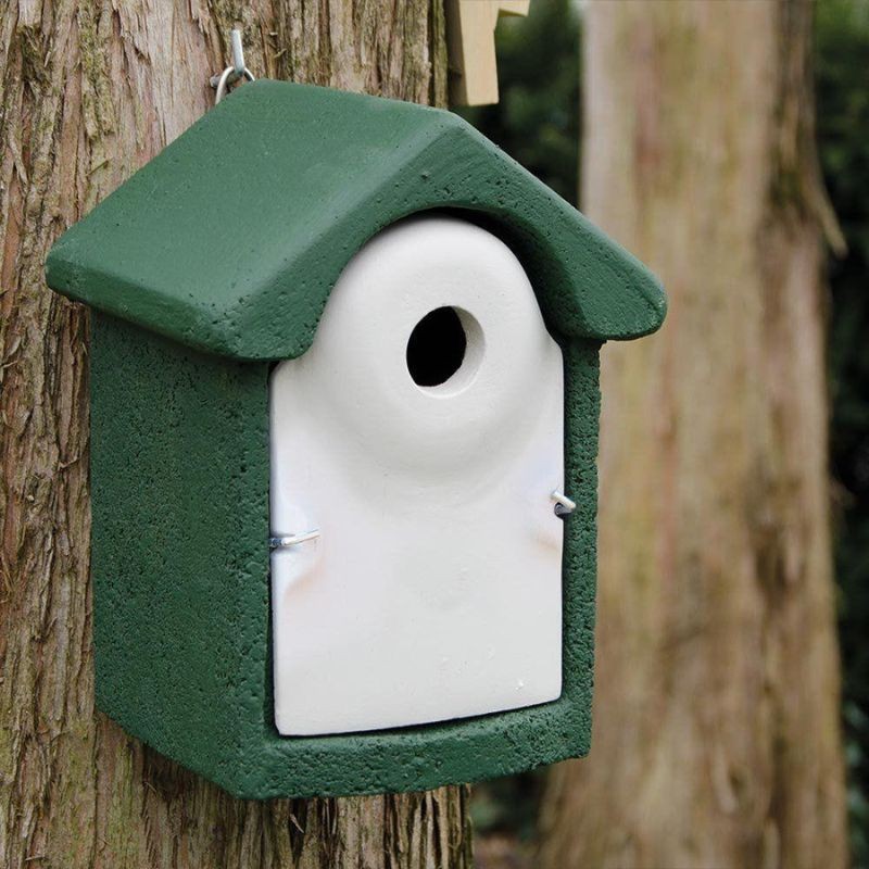 Nichoir Sevilla en béton de bois - 32 mm - Vert