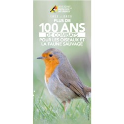 Flyer 100 ans de combats pour les oiseaux et la faune sauvage - Dépliant