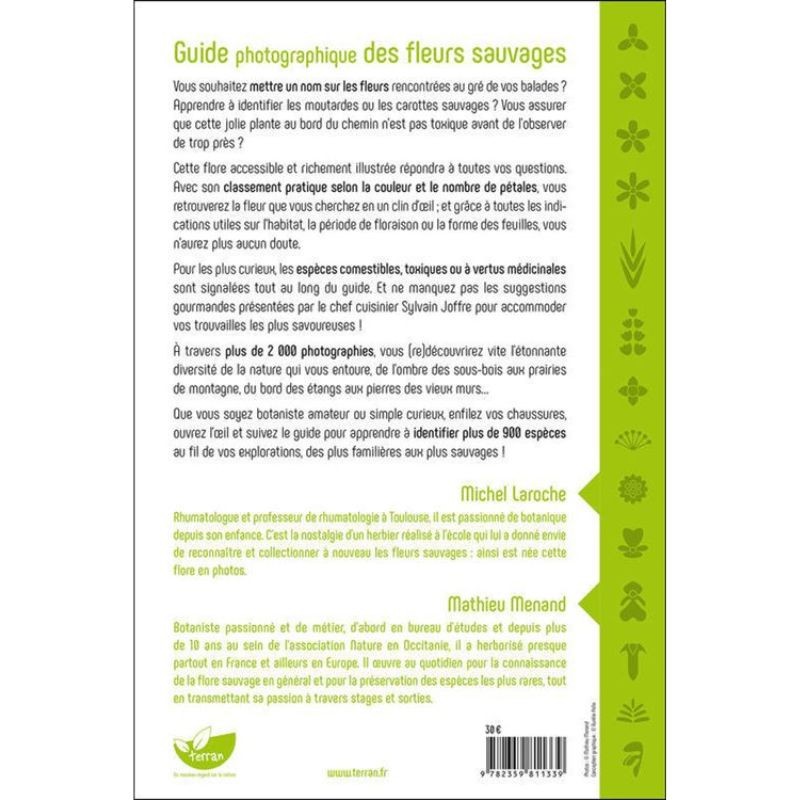 Guide photographique des fleurs sauvages - 960 plantes de France à identifier par la couleur et la forme