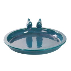 Abreuvoir en céramique Ø 39 cm - Bleu pétrole