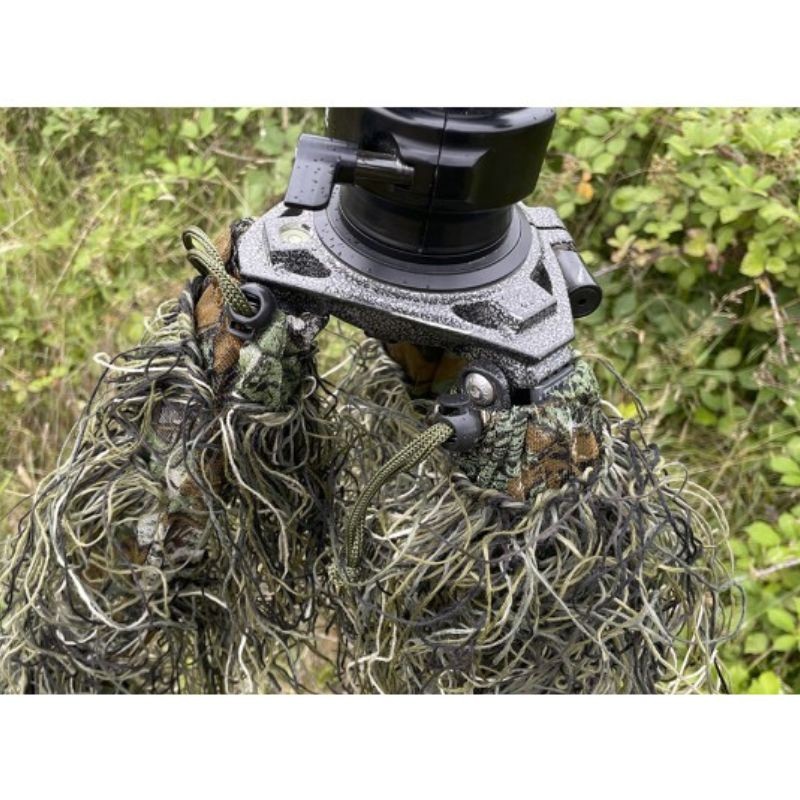 Lot de 3 manchons Ghillie kaki pour jambes de trépied - Tragopan