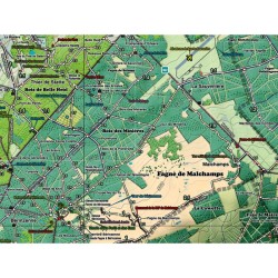 Carte de randonnée - Mini-Ardenne - Spa
