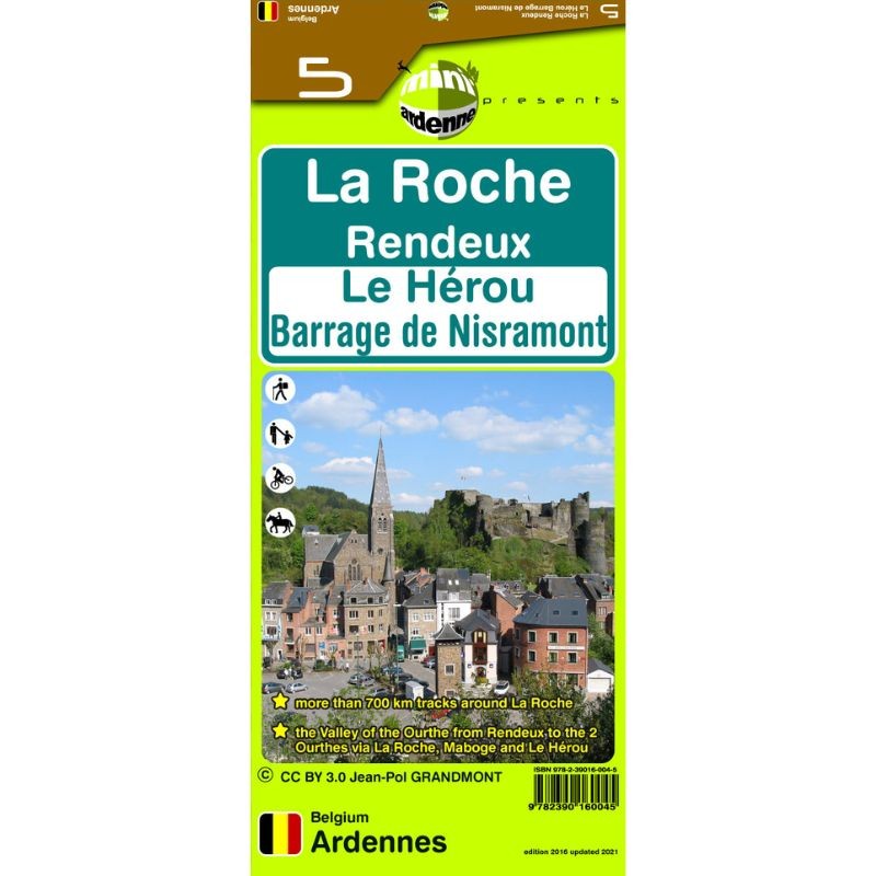Carte de randonnée - Mini-Ardenne - La Roche