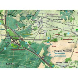 Carte de randonnée - Mini-Ardenne - Baraque de Fraiture