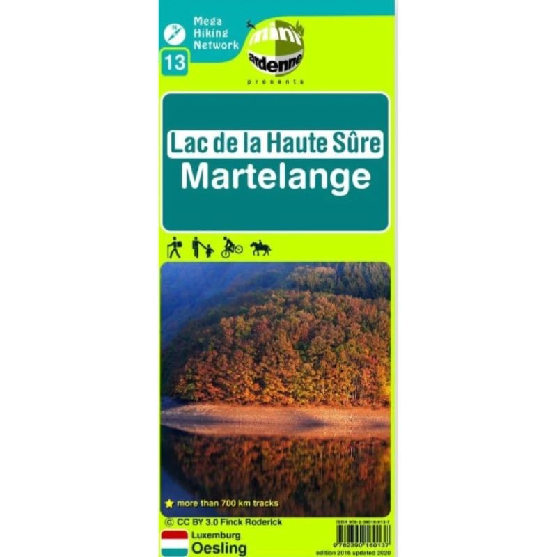 Carte de randonnée - Mini-Ardenne - Lac de la Haute-Sûre