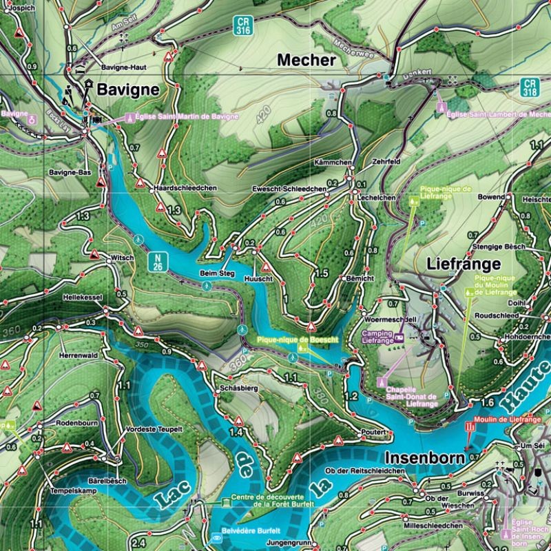 MA13 - Martelange - Mini-Ardenne - Carte de randonnée MA13 - Martelange - Mini-Ardenne - Carte de randonnée