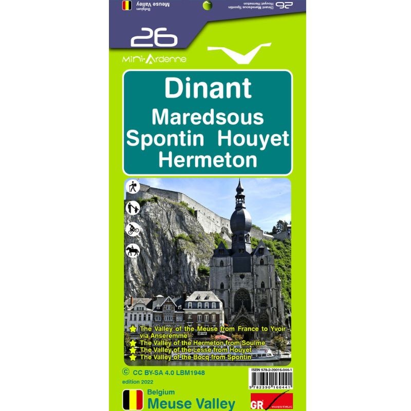 Carte de randonnée - Mini-Ardenne - Dinant