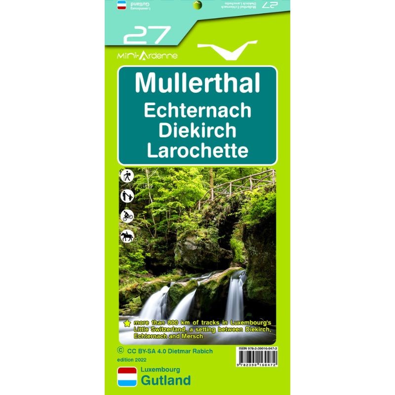 Carte de randonnée - Mini-Ardenne - Mullerthal