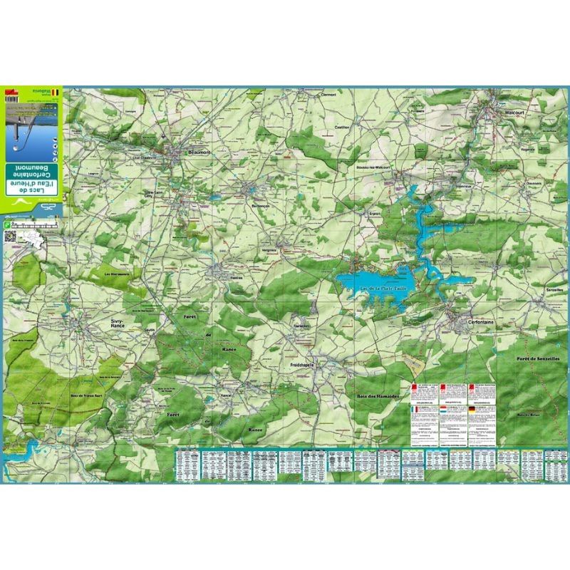 MA25 - Lacs de l’Eau d’Heure - Mini-Ardenne - Carte de randonnée