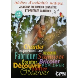 Pochette n°1 de 14 fiches d'activités nature