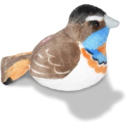 Peluche sonore - Gorgebleue à miroir Peluche sonore - Gorgebleue à miroir
