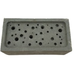 Briquette pour abeilles solitaires en béton de bois - brut/vert/marron/noir