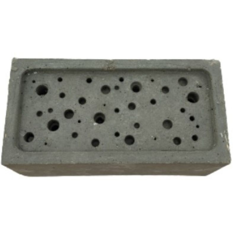 Briquette pour abeilles solitaires en béton de bois - brut/vert/marron/noir