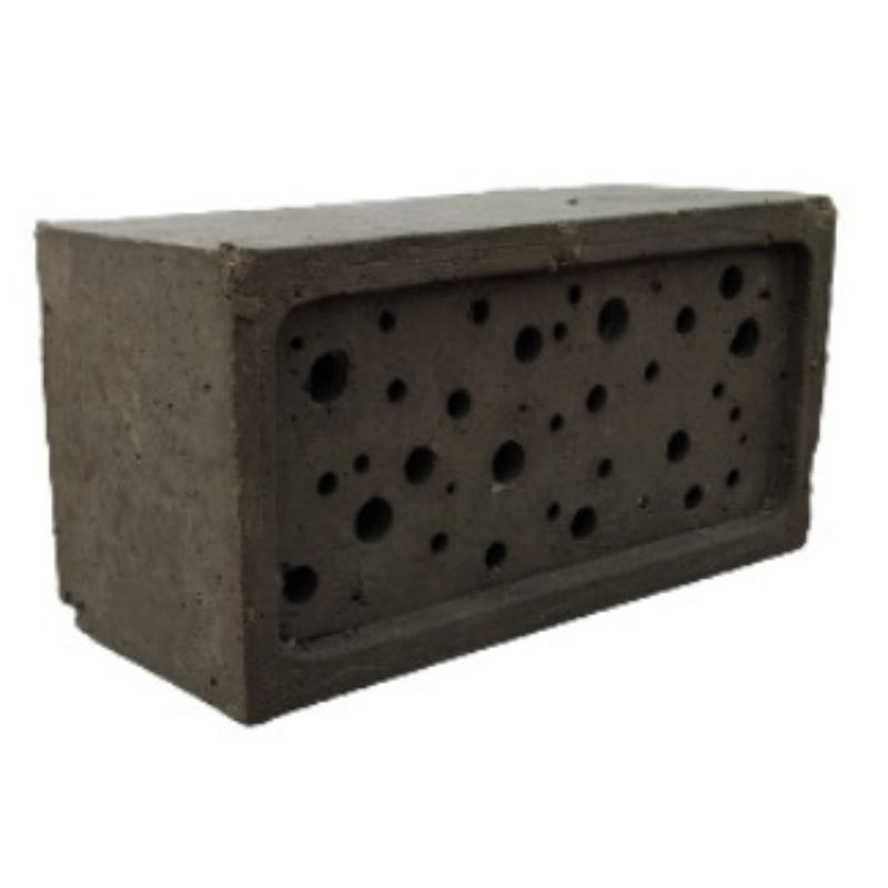 Briquette pour abeilles solitaires en béton de bois - brut/vert/marron/noir