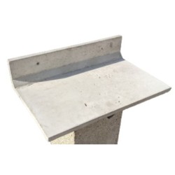 Planche à fientes en béton de bois pour hirondelles - nid double