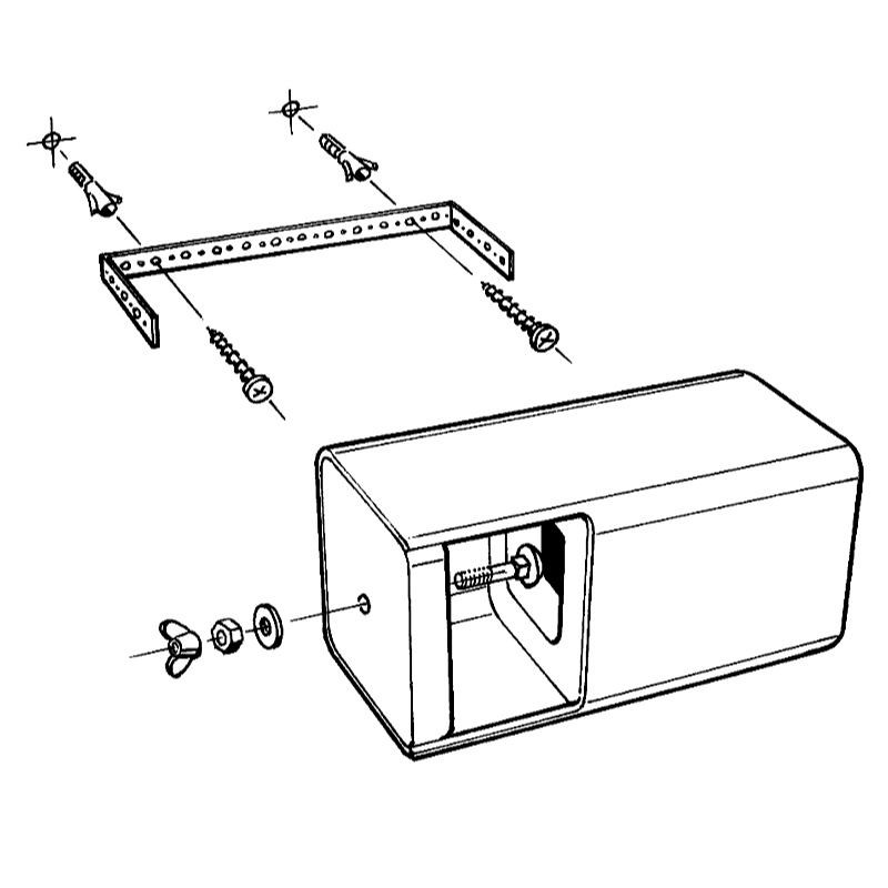 Gîte de façade à accrocher - Schwegler (1HE - 632/5)