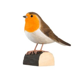 DecoBird Rouge-gorge - Statuette en bois