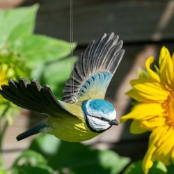 DecoBird Mésange Bleue Volante - Statuette en bois DecoBird Mésange Bleue Volante - Statuette en bois