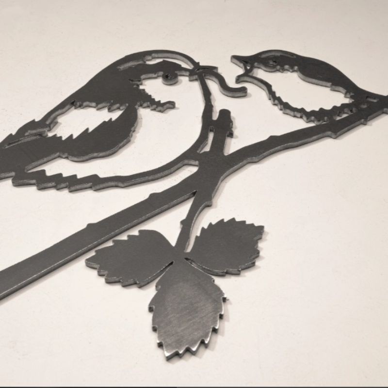 La Mésange à longue queue et son oisillon - Metalbird
