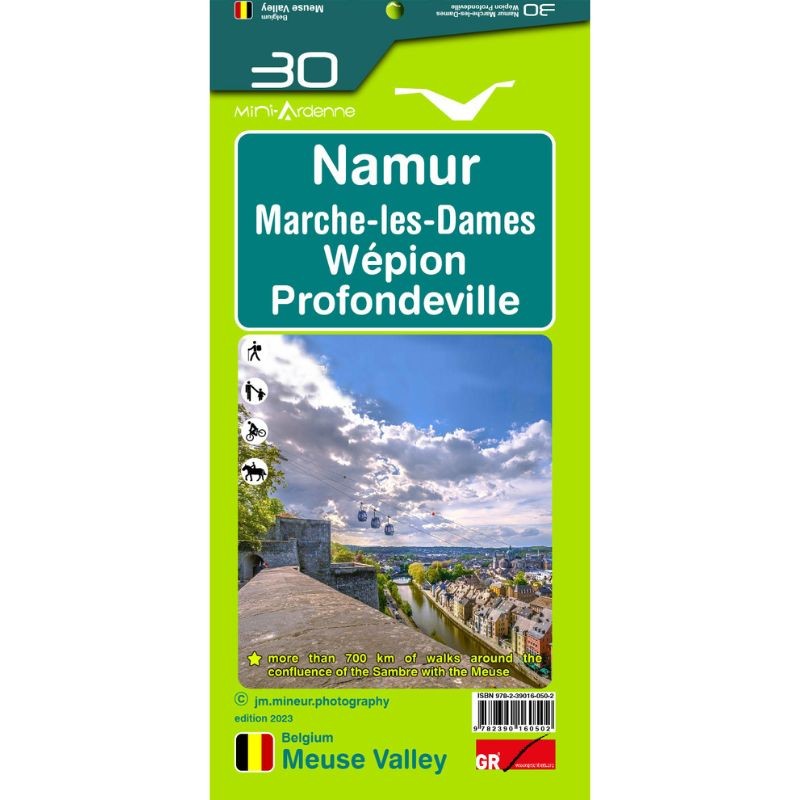 Carte de randonnée - Mini-Ardenne - Namur
