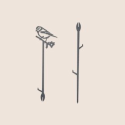 Tuteur pour plantes Mésange bleue en métal 70cm - Metalbird Tuteur pour plantes Mésange bleue en métal 70cm - Metalbird