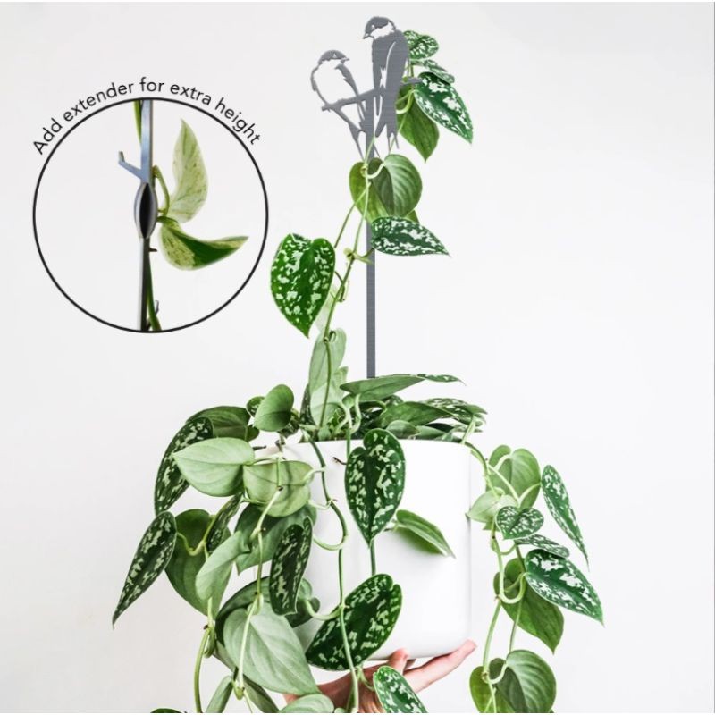 Tuteur pour plantes couple d'Hirondelles 96cm - Metalbird Tuteur pour plantes couple d'Hirondelles 96cm - Metalbird
