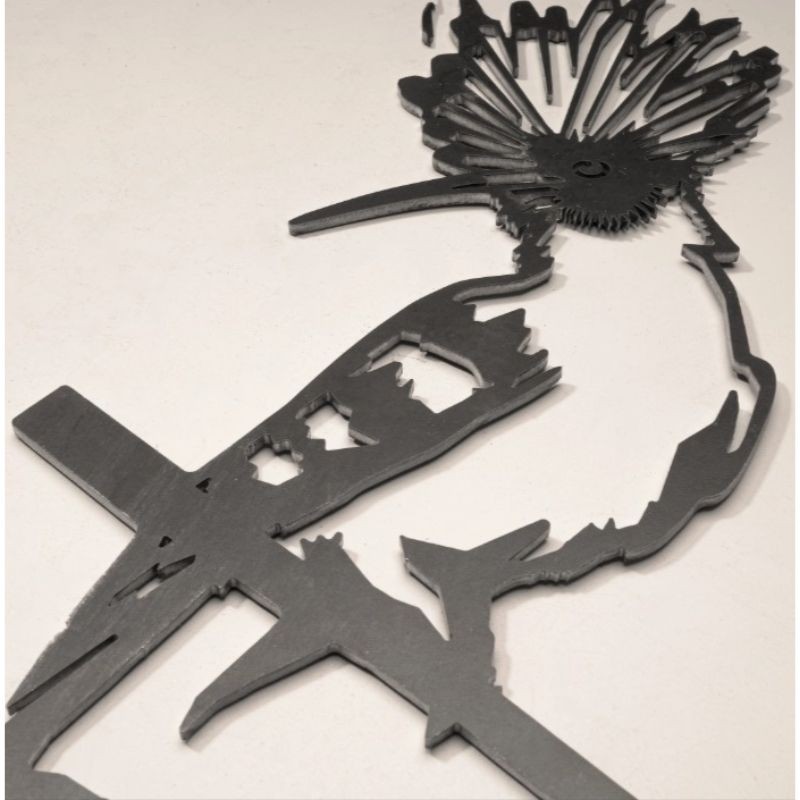 Décor Huppe fasciée en acier rouillé 0,8mm  Oiseaux des jardins, Peinture  antirouille, Rouille