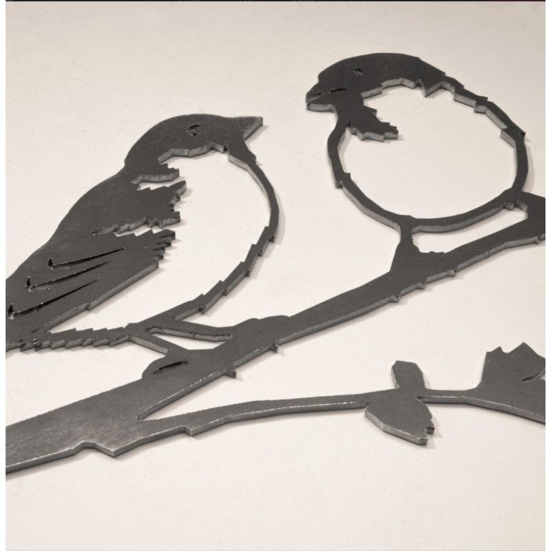 Couple de moineaux - Metalbird