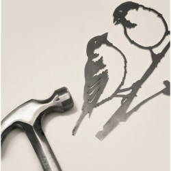 Couple de moineaux - Metalbird