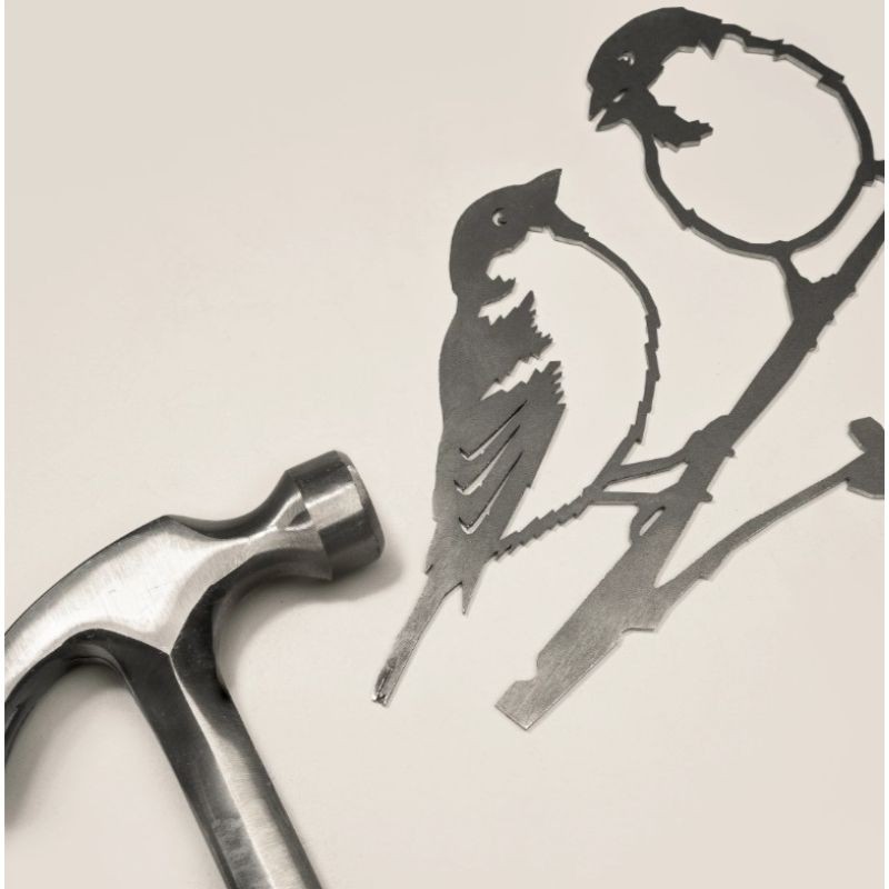 Couple de moineaux - Metalbird