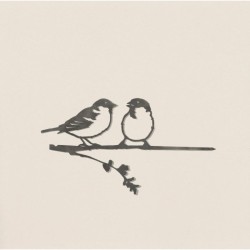 Couple de moineaux - Metalbird