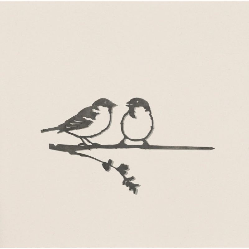 Couple de moineaux - Metalbird