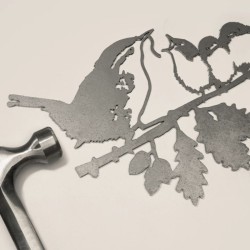 Troglodyte Mignon et ses oisillons - Metalbird