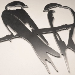 Couple d'hirondelles - Metalbird Couple d'hirondelles - Metalbird
