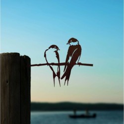 Couple d'hirondelles - Metalbird Couple d'hirondelles - Metalbird