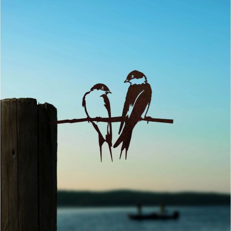 Couple d'hirondelles - Metalbird Couple d'hirondelles - Metalbird
