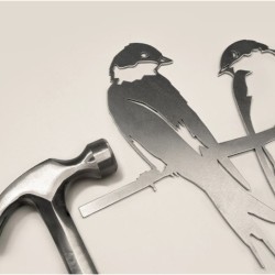 Couple d'hirondelles - Metalbird Couple d'hirondelles - Metalbird