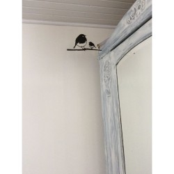 Rouge-Gorge et son oisillon - Metalbird Rouge-Gorge et son oisillon - Metalbird