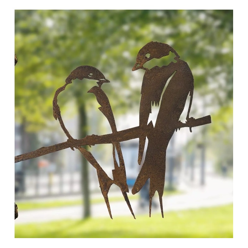 Couple d'hirondelles - Metalbird Couple d'hirondelles - Metalbird
