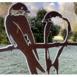 Couple d'hirondelles - Metalbird Couple d'hirondelles - Metalbird