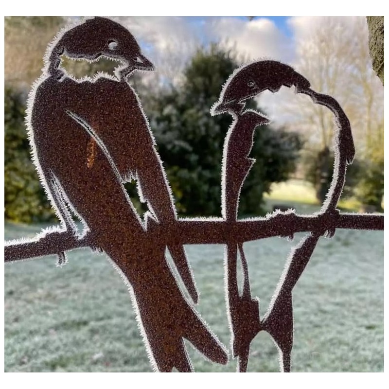 Couple d'hirondelles - Metalbird Couple d'hirondelles - Metalbird