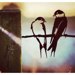 Couple d'hirondelles - Metalbird Couple d'hirondelles - Metalbird