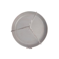 Abreuvoir à suspendre en métal gris Abreuvoir à suspendre en métal gris