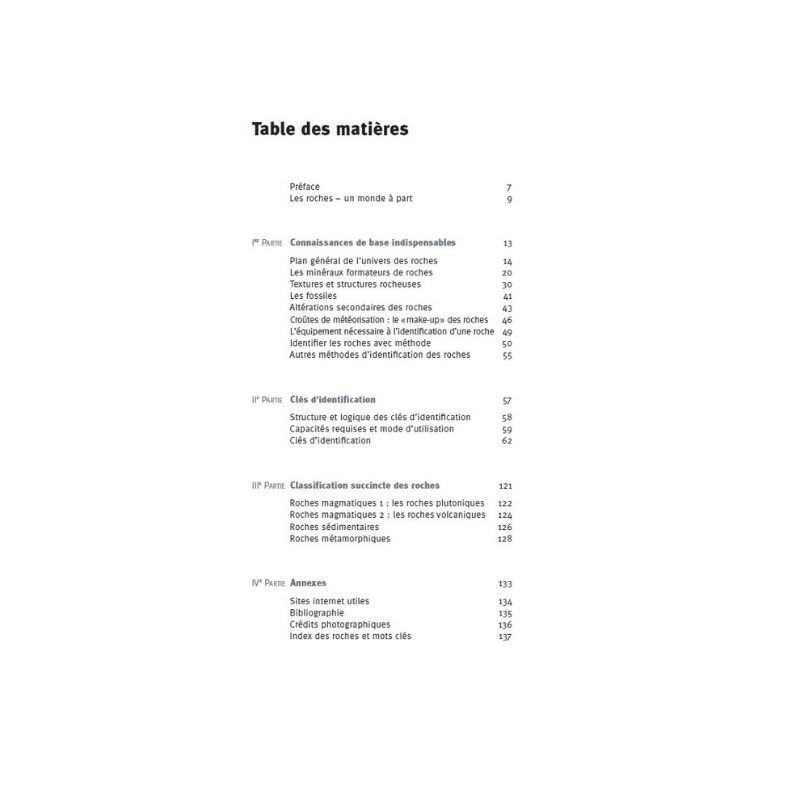 Identifier les roches - Clés d'identification pratiques Identifier les roches - Clés d'identification pratiques