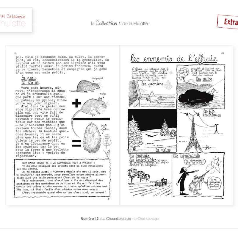 La Hulotte N°12 : La Chouette effraie - Le Chat sauvage La Hulotte N°12 : La Chouette effraie - Le Chat sauvage