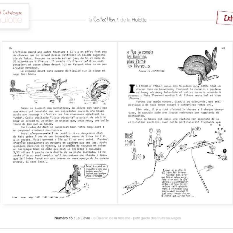 La Hulotte N°15 : Le Lièvre - le Balanin de la noisette - Petit guide des fruits sauvages