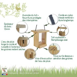 Mangeoire "Le Bar à Graines" Mangeoire "Le Bar à Graines"