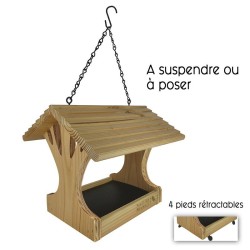 Mangeoire "Plateforme" -  A poser ou à suspendre Mangeoire "Plateforme" -  A poser ou à suspendre